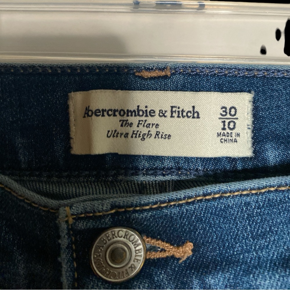 Abercrombie & Fitch “The Flare Ultra High Rise jeans.  Size 30/10.